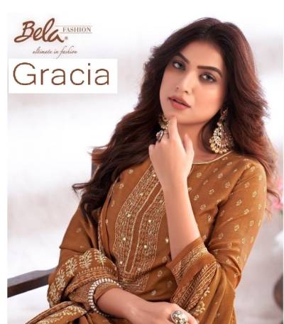 Gracia By Bela Digital Printed Casual Wear Salwar Suit Collection